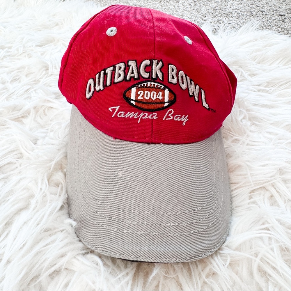 Vintage 2004 Outback Bowl Tampa Bay Y2K Adjustable Football Cap